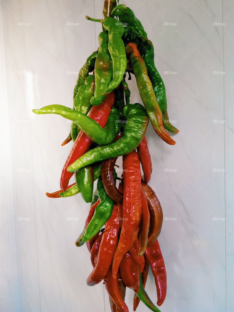 red and green hot peppers. red and green hot peppers