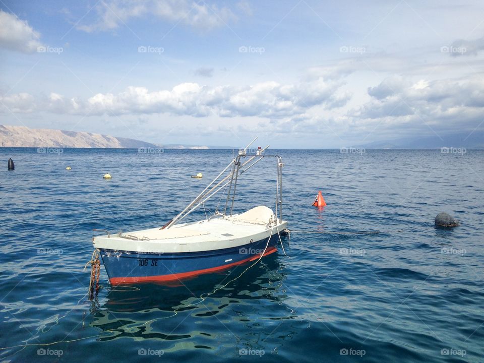 A boat. Croatian coast