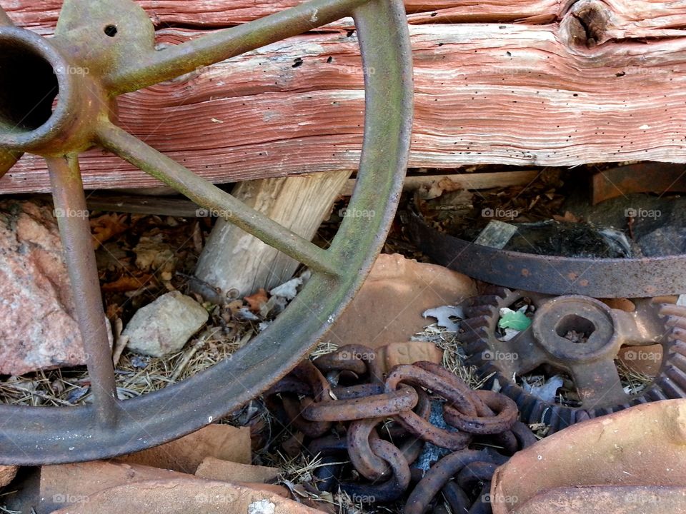Rustic steel wheel

