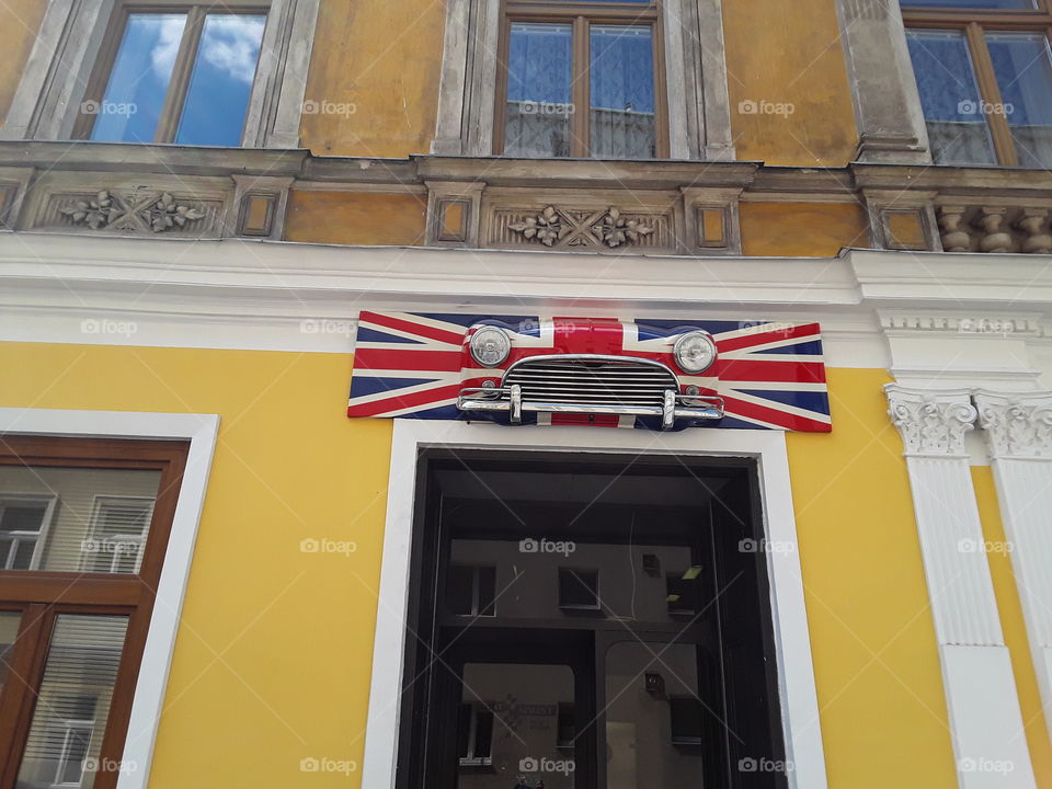 Mini coming out of the building