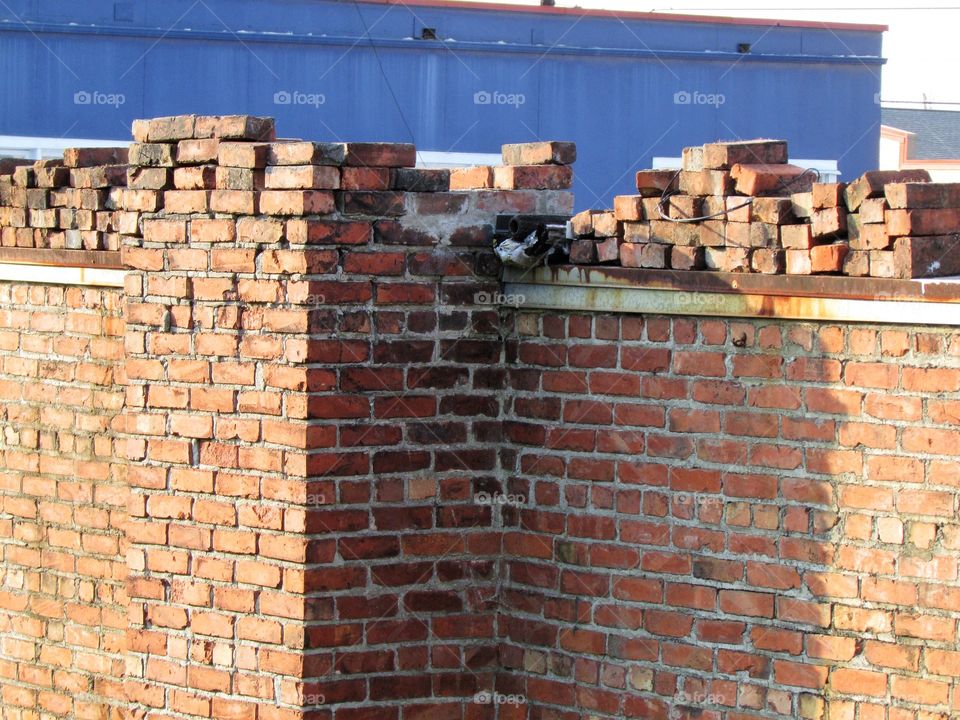 Crumbling Brick Building