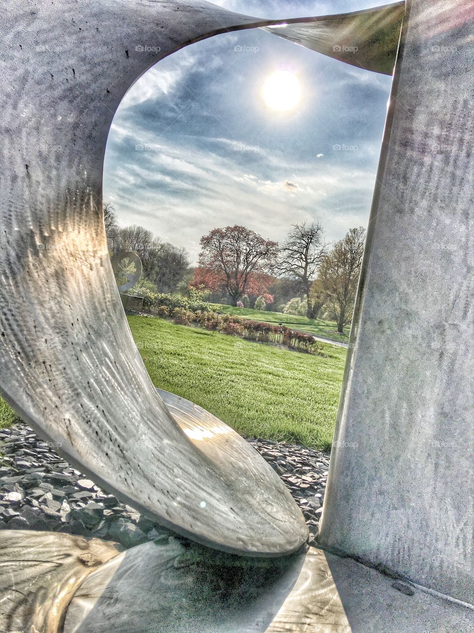 View from a sculpture 