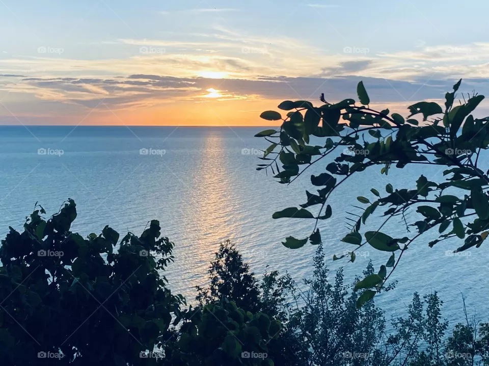 Lake Michigan sunset 