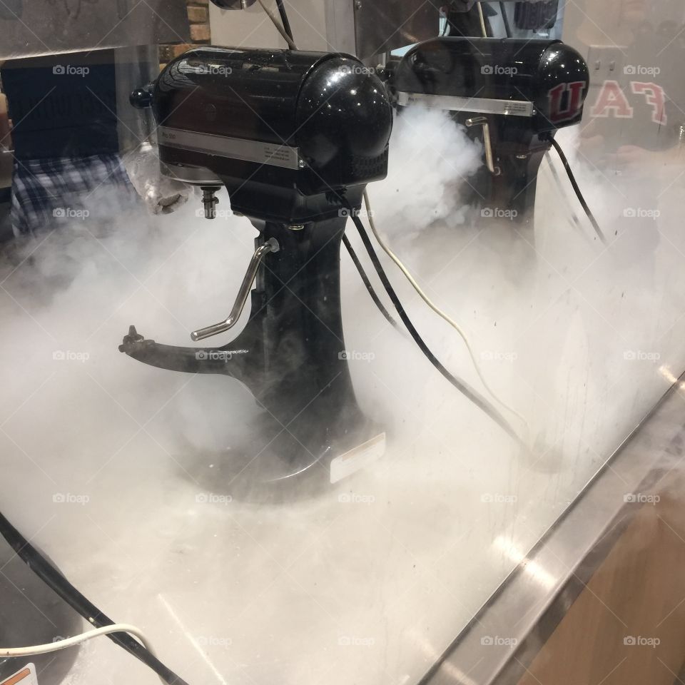 Mist up the nitrogen 