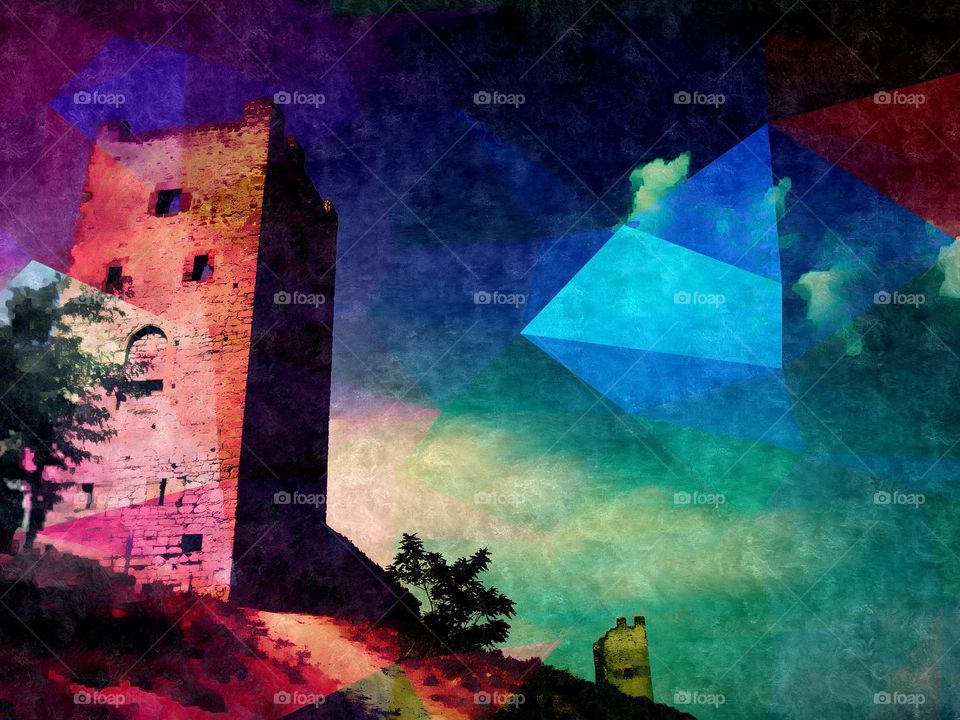 Genoan fortress in Theodosia, Crimea