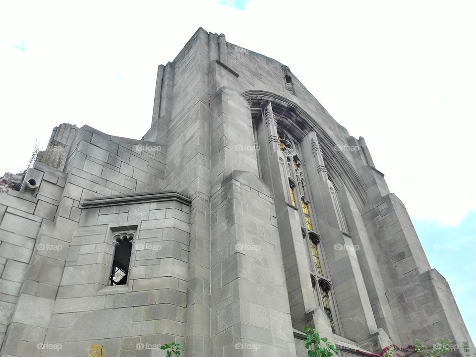crumbling cathedral. an abandon house of the lord
