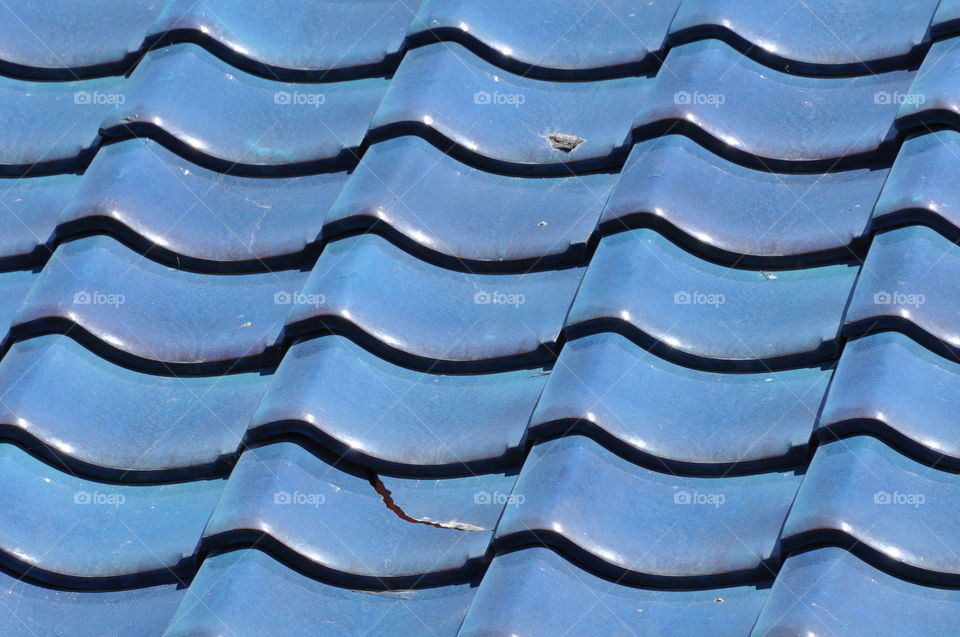 Blue Roof tiles