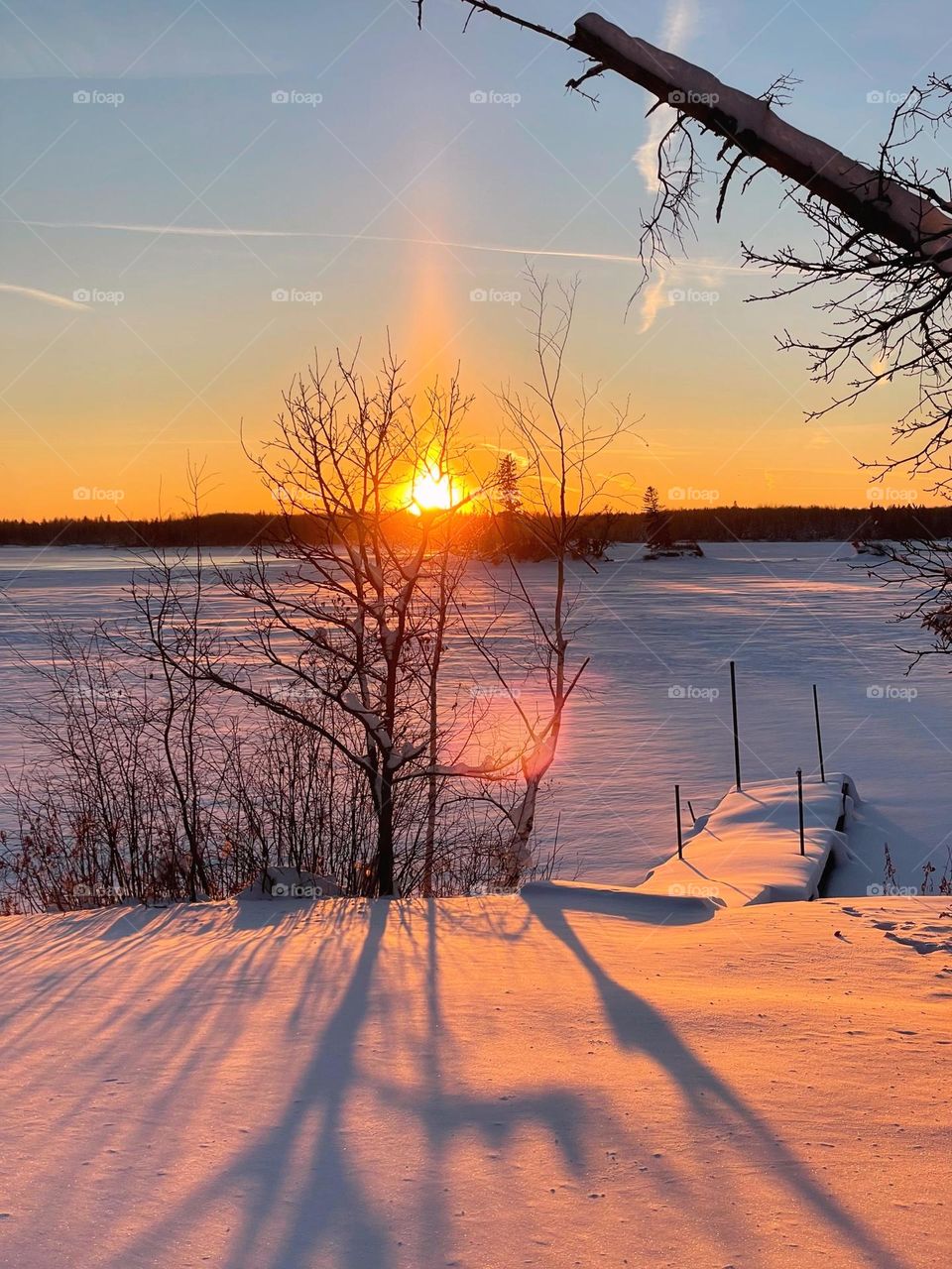 Winter sunset