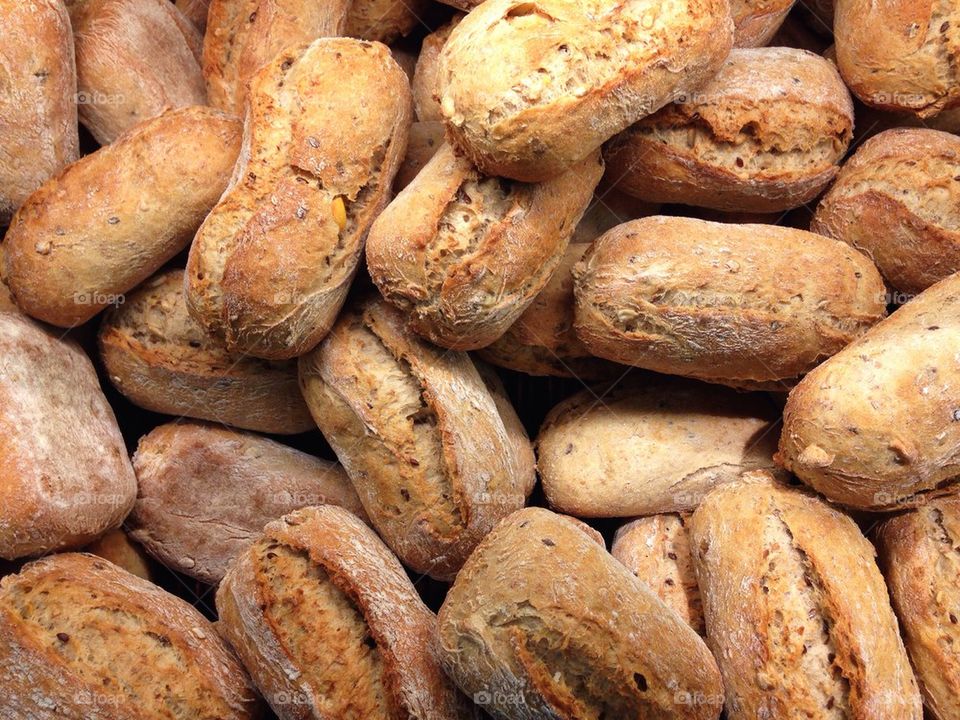 Close-up of breads