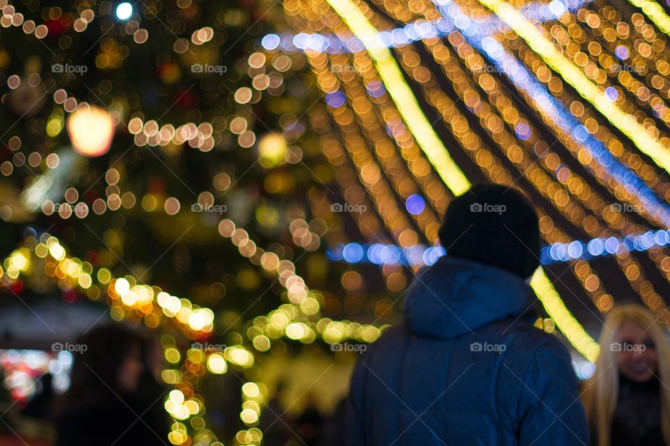 Christmas, Celebration, Festival, Light, People