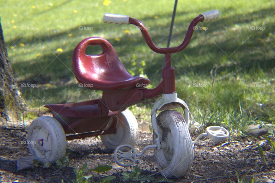 Children's Tricycle Getting Outdoors After a Long Winter