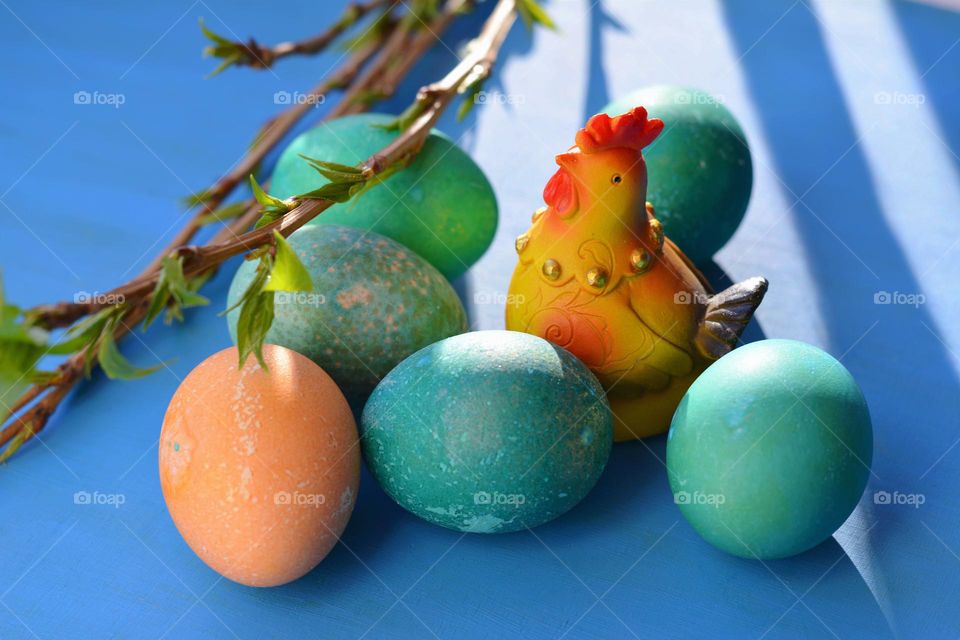 Easter eggs colours, colour love