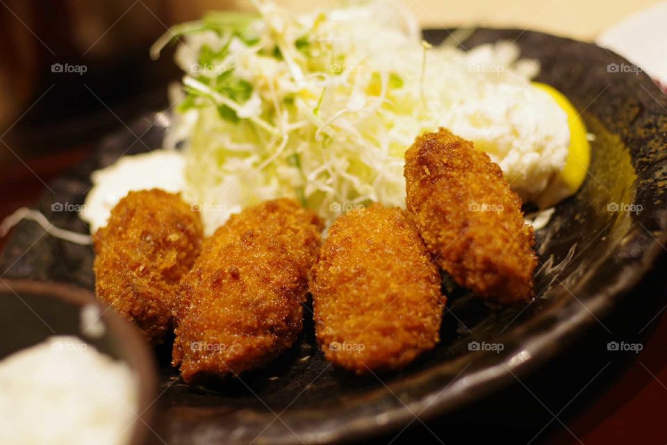  fried oysters