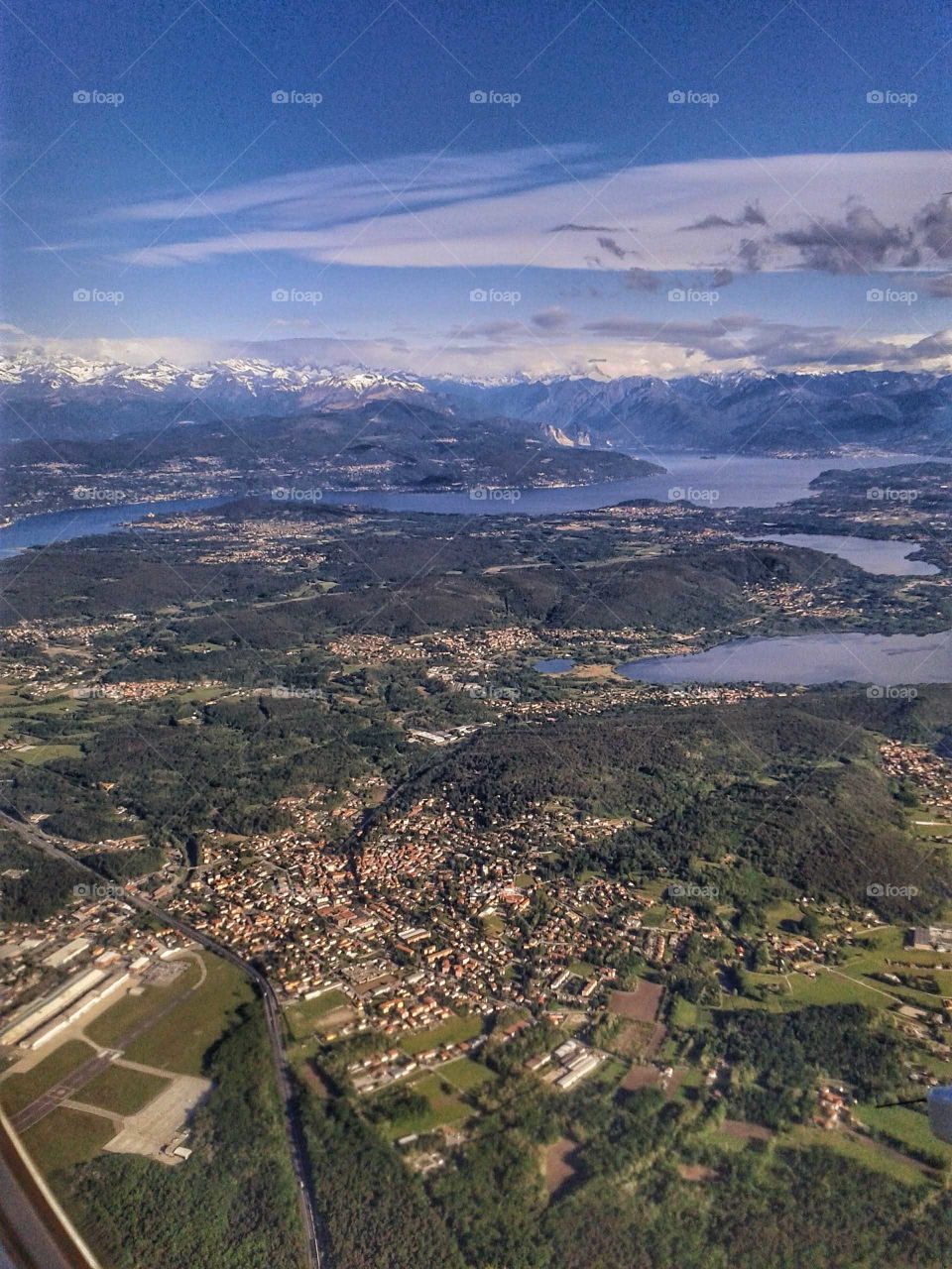 Lago Maggiore, aerial view