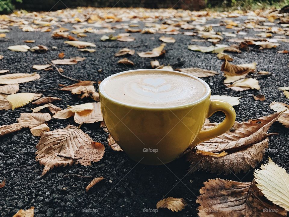 Coffee in autumn 
