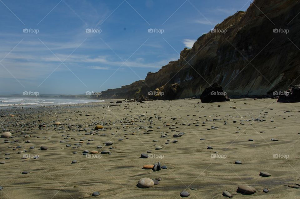 Gemstone beach, NZ