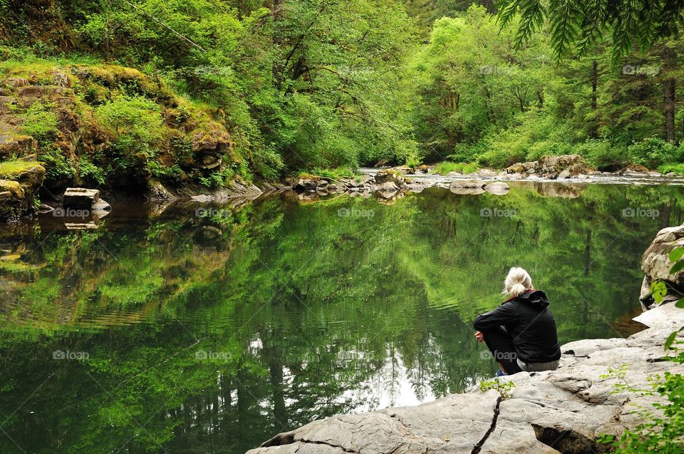 Reflecting . Hiking and taking pics at Moulton Falls