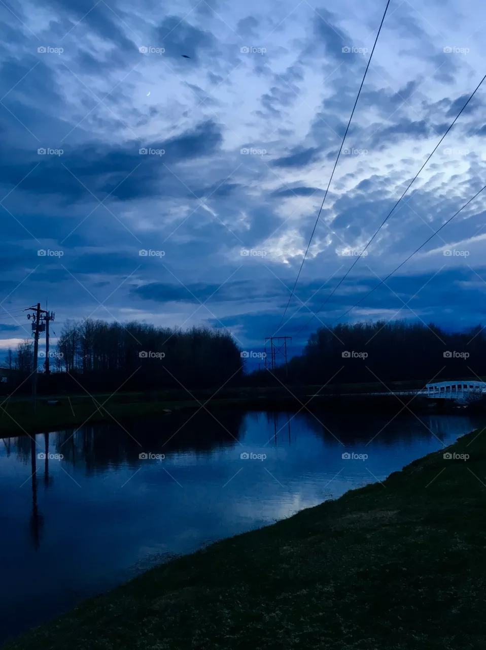 Blue sunset