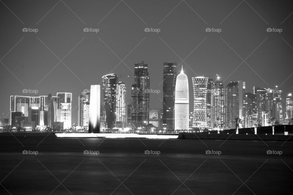 The Doha Skyline. Discovering Doha, Qatar