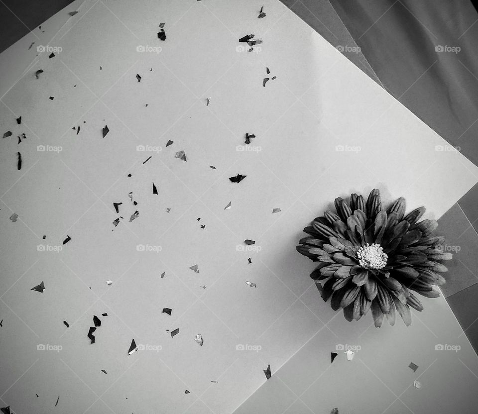 Flower glittery boards