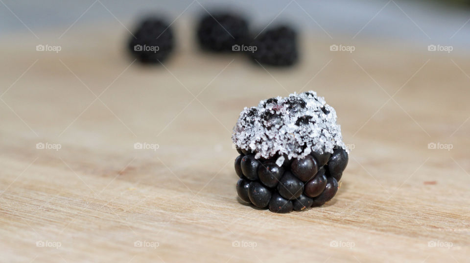 Sugar coated blackberry