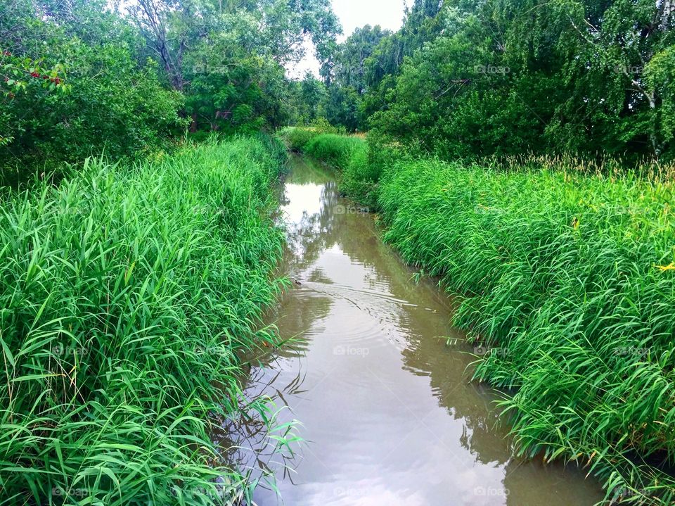 Water on footpath