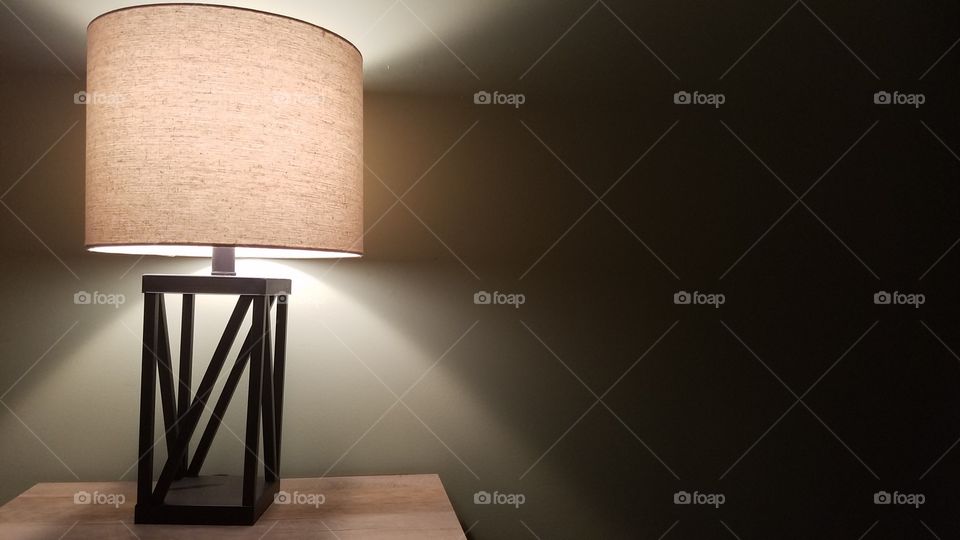 Lit Lamp