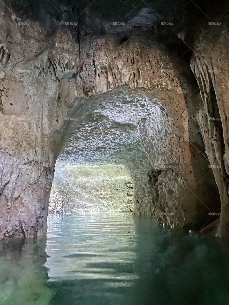 A passageway in an underground cenote