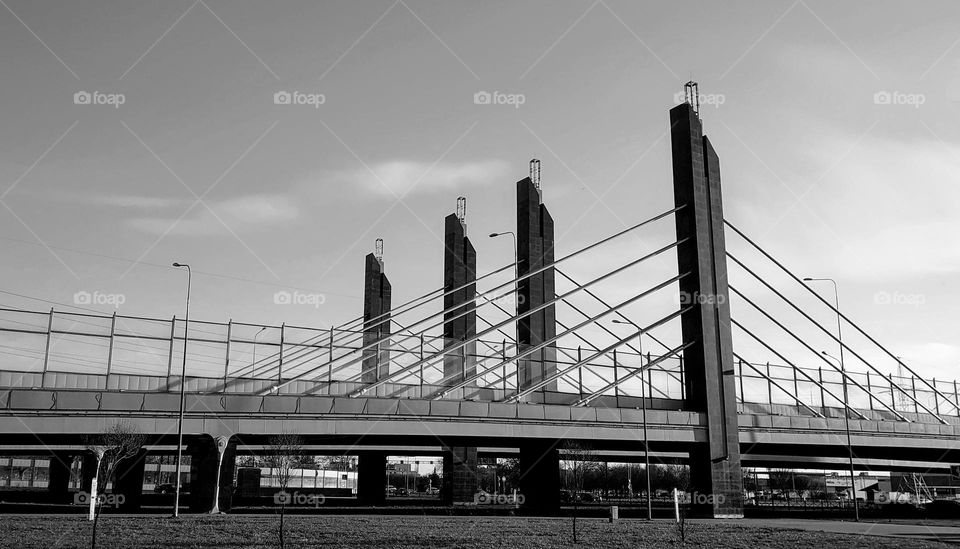 Bridge 🤍🖤 Black and white 🤍🖤 Triangles 🤍🖤