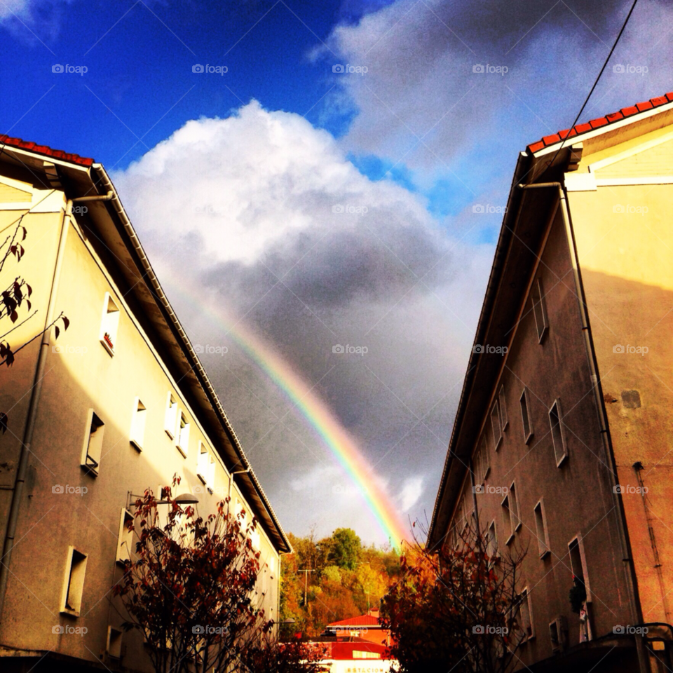 sky rainbow barrio san sebastián by angelramos