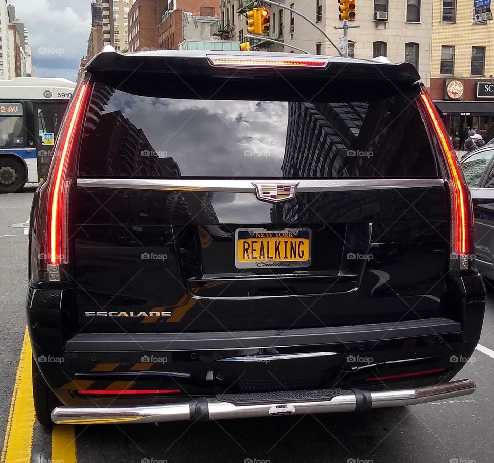 Vanity License Plate on the Streets of New York
