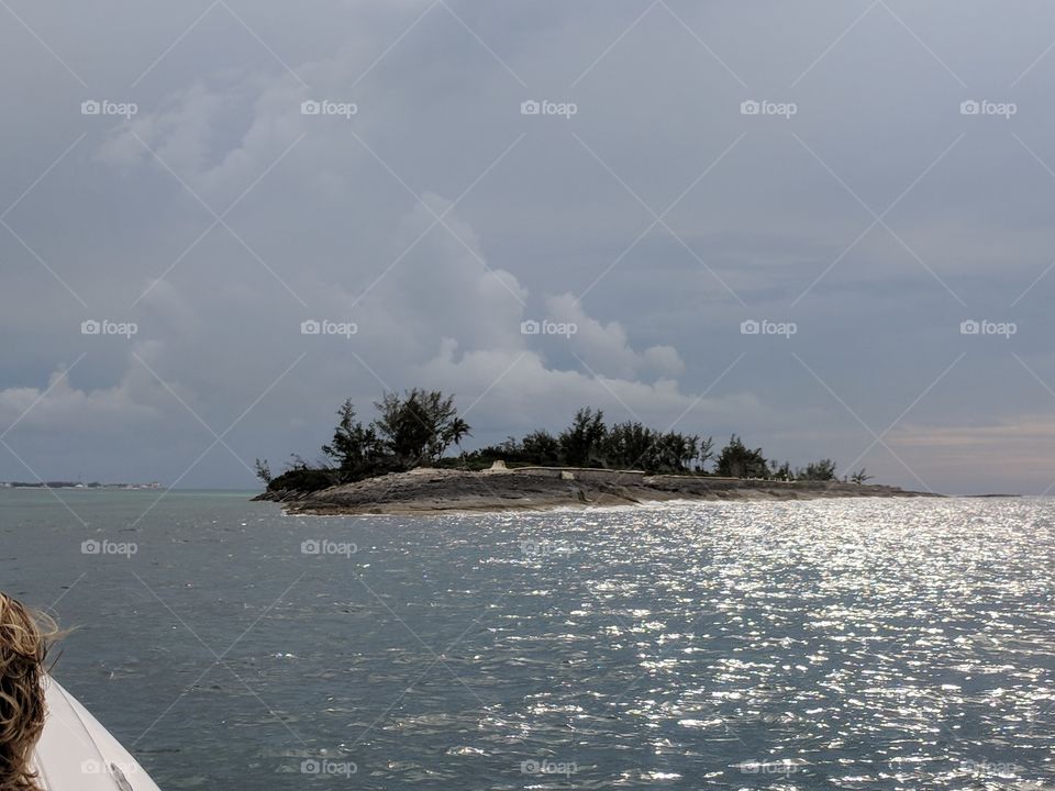 Island off Nassau, Bahamas.