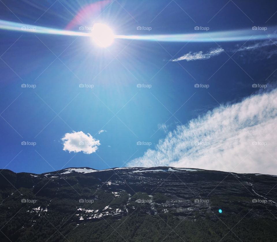 Landscape, Sky, Snow, Sun, No Person