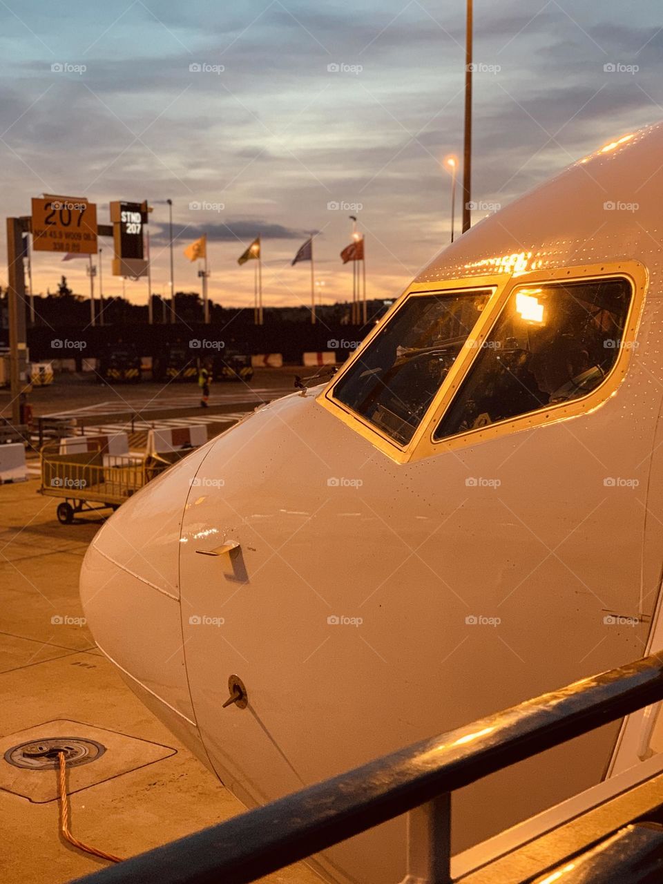 Just before the take off 