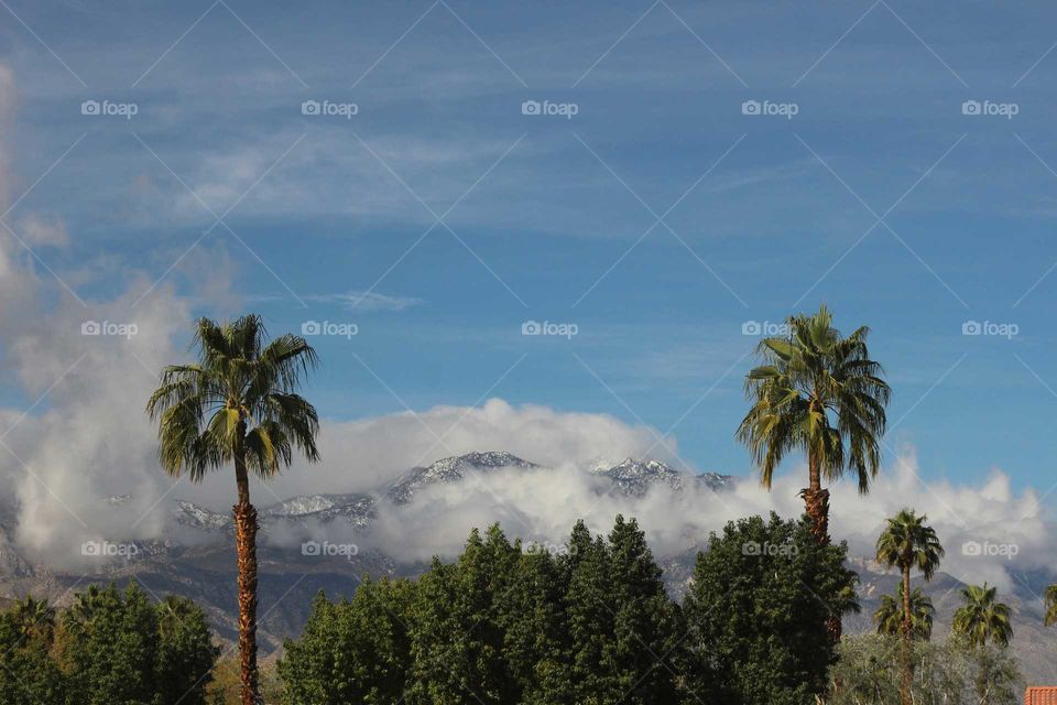 mountains surrounding Palm Desert