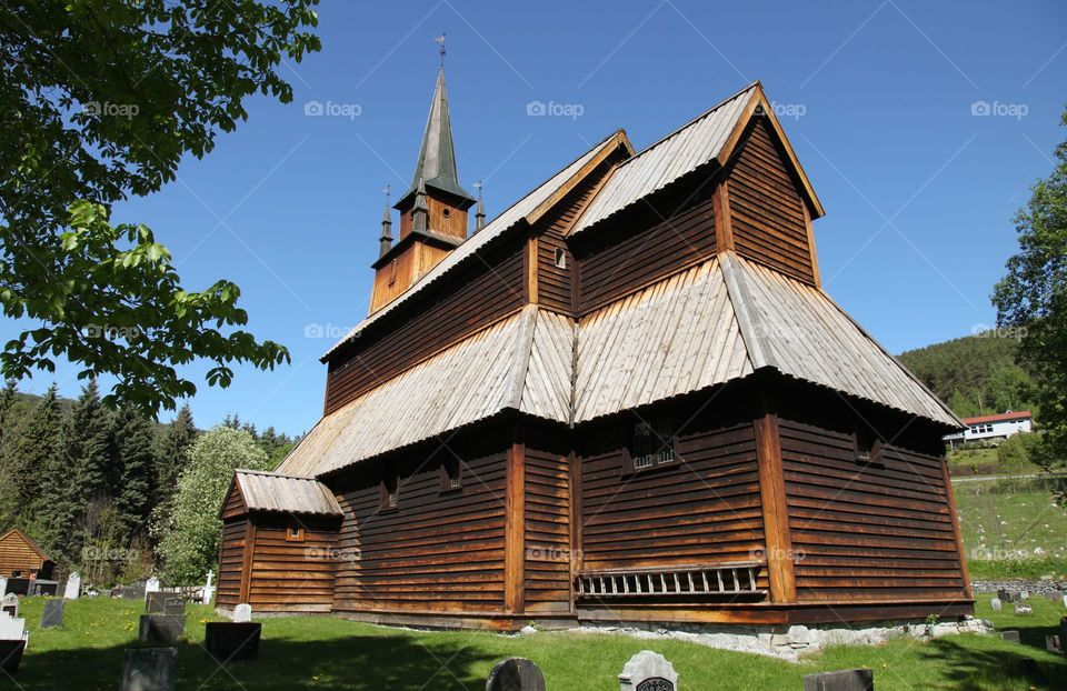 Gudvangen stavechurch in Norway. 