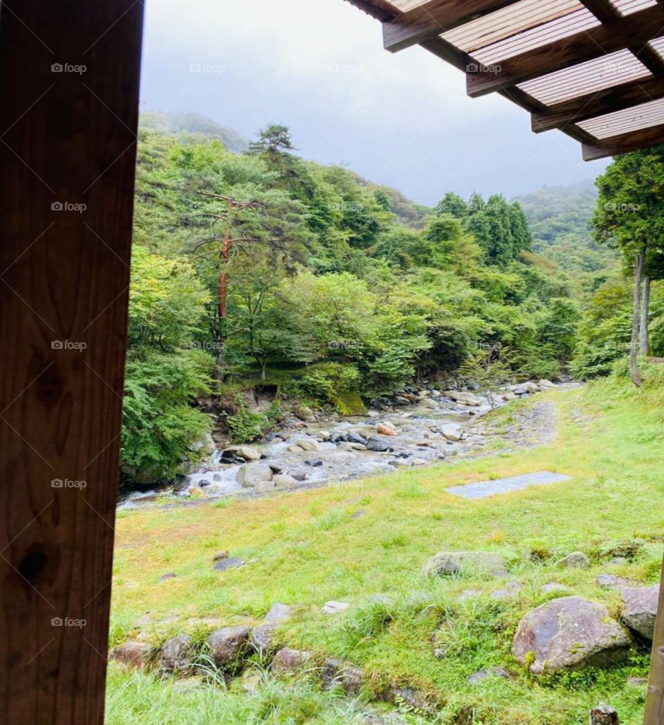 amazing riverside view in farmhouse