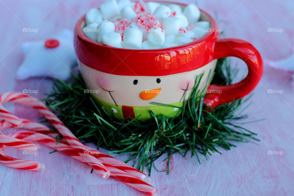 snowman mug