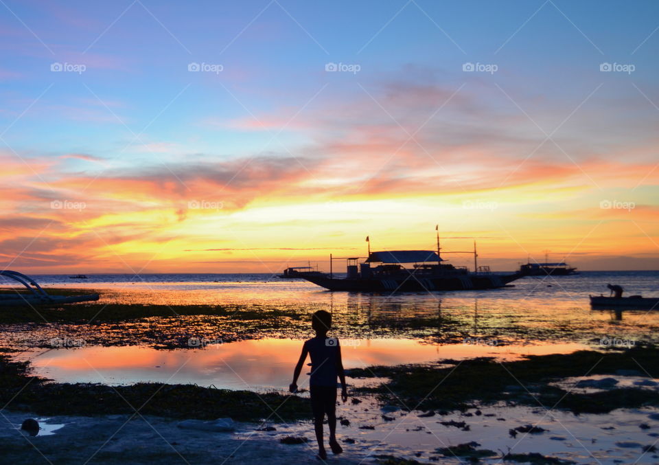 Sunset in Malapascua, Cebu. Malapascua is the only island in the world where you can swim with thresher sharks. Beaches. Diving. Seafood.
