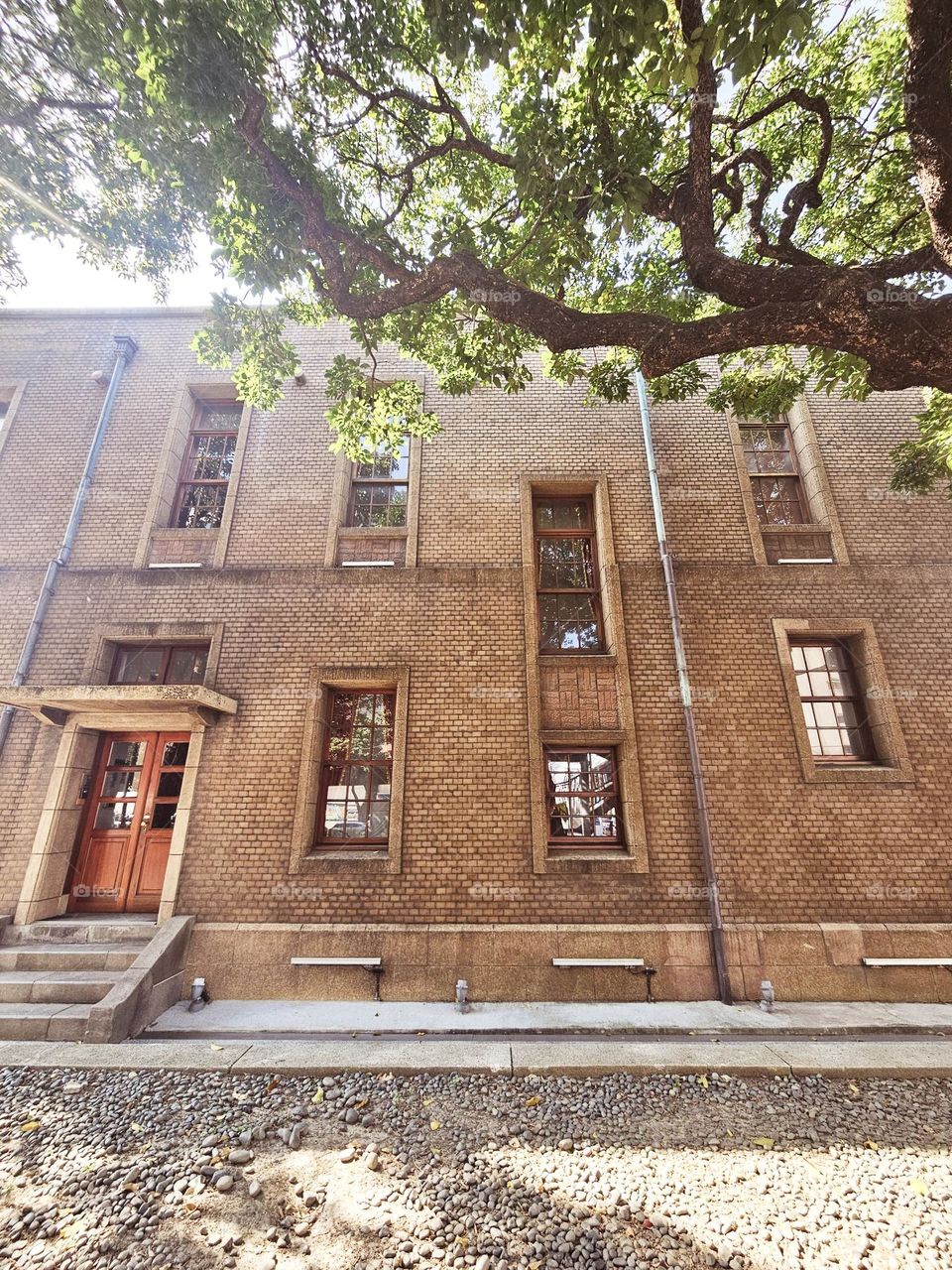 Ancient style red brick building