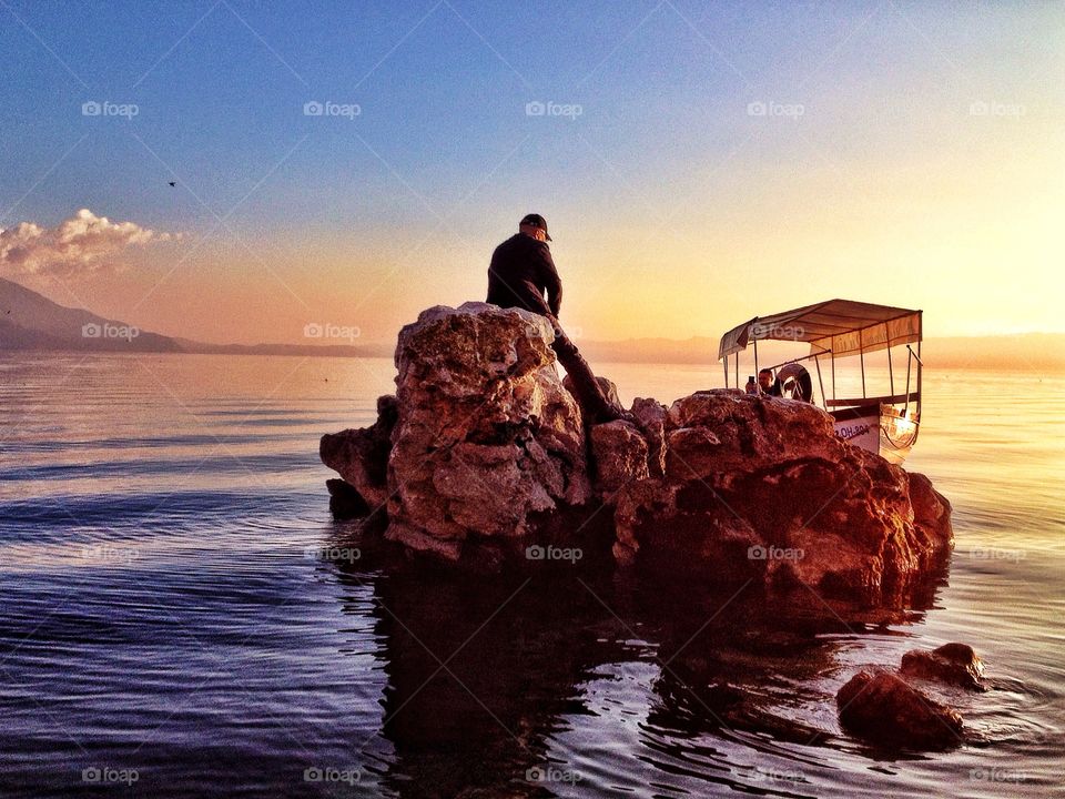 Sunset in Ohrid