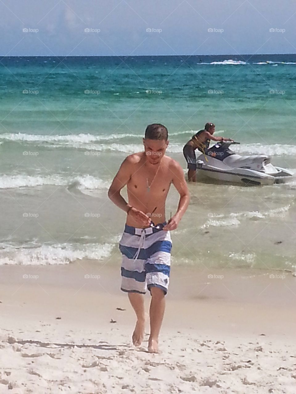 My Son. Beach day in Destin, Florida