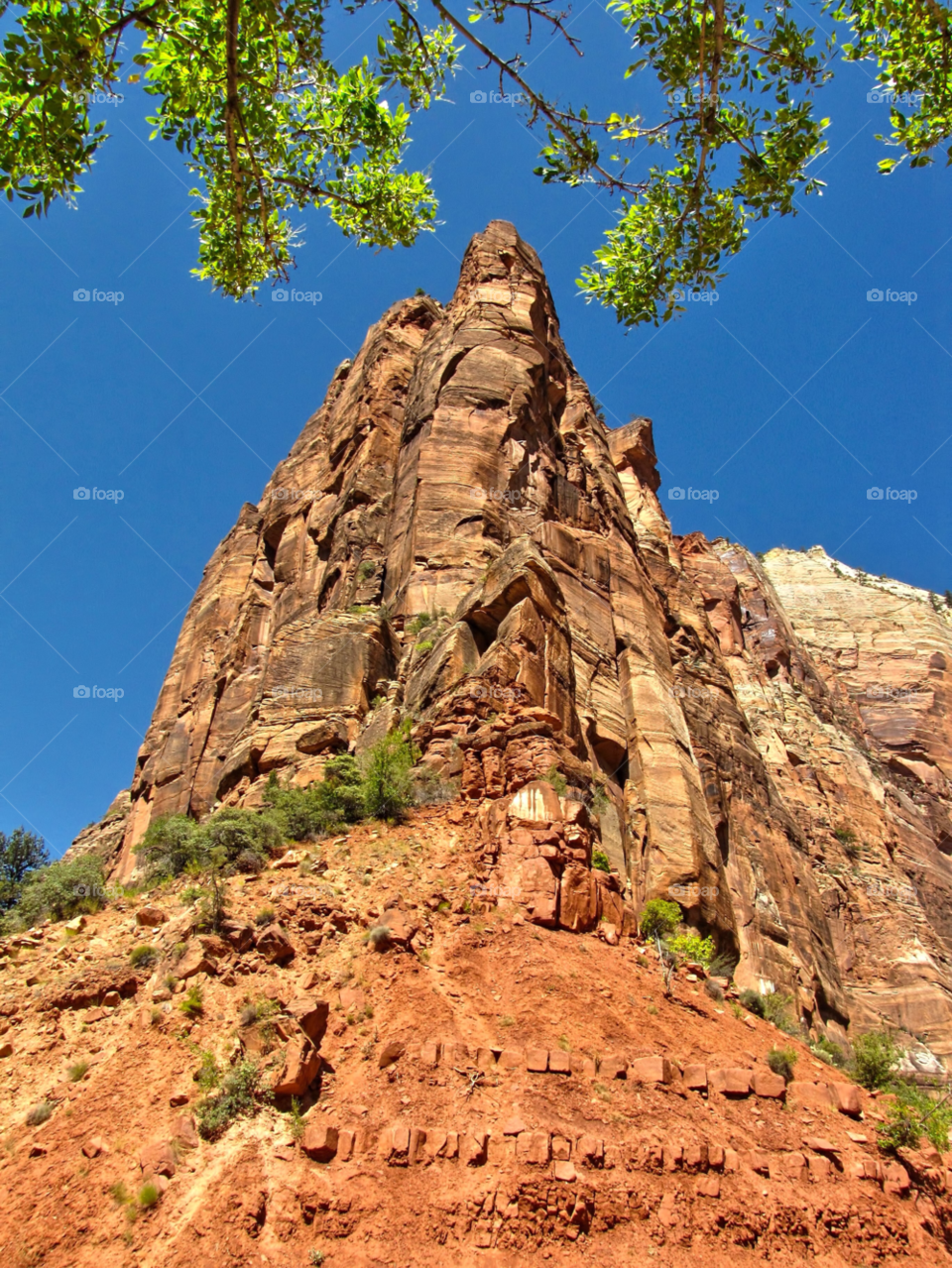 scenic cliff bold red rock by landon