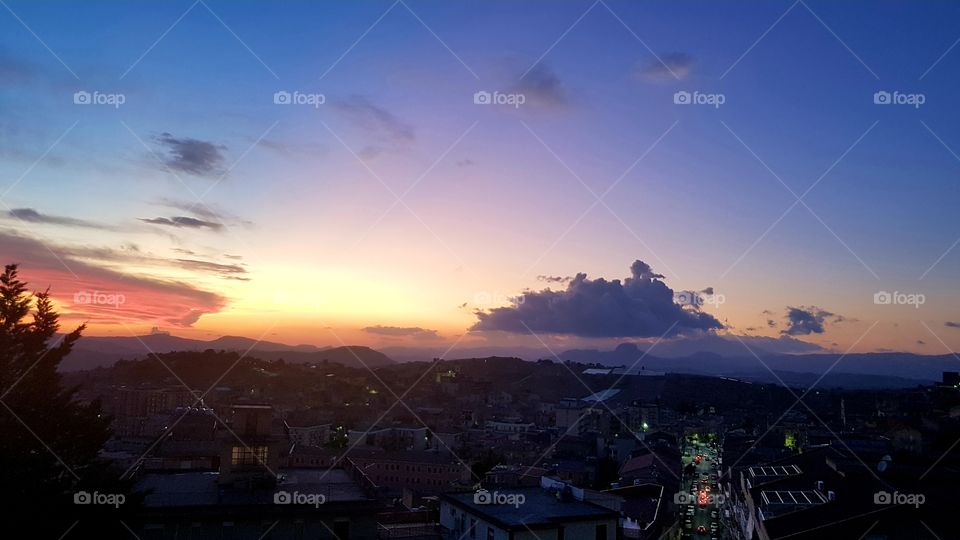Beautiful sky, sunset ,landscape, evening  Interesting shape of the cloud 🌞☁️🌤🌥,It look like a bird