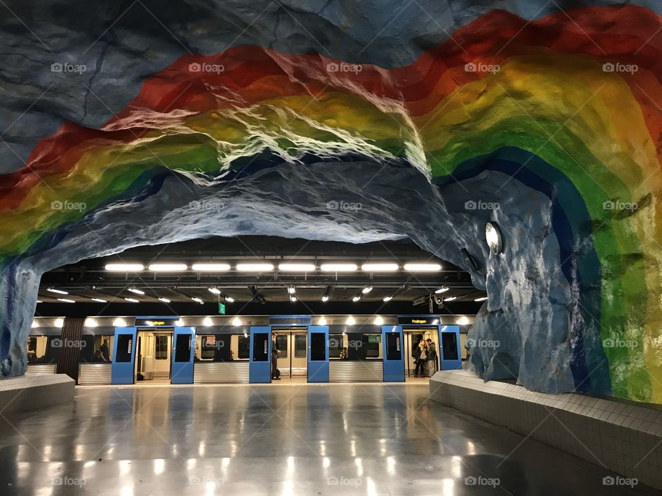 metro station in Stockholm