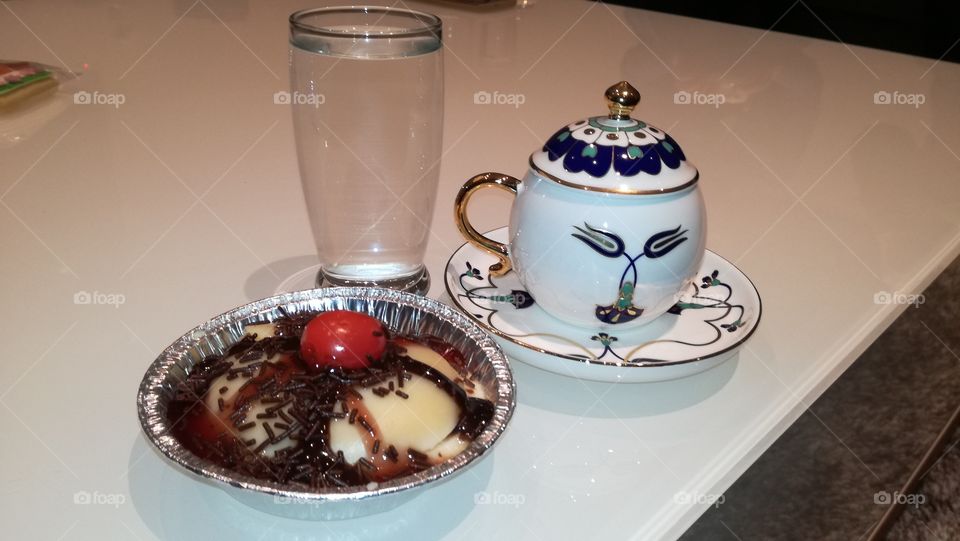 Turkish Coffee and Turkish Dessert