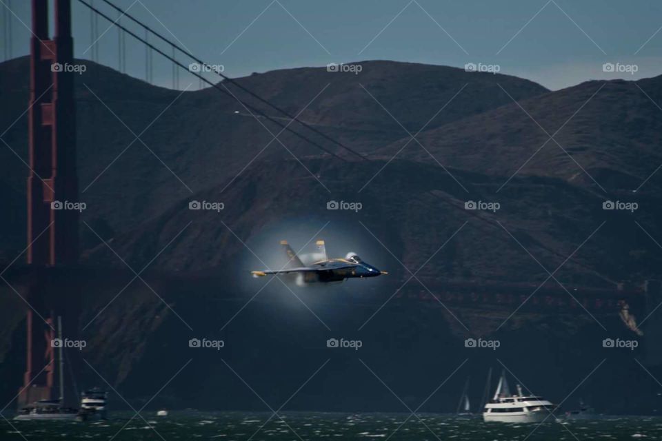 Fleet Week - US Navy Blue Angels on San Francisco Bay