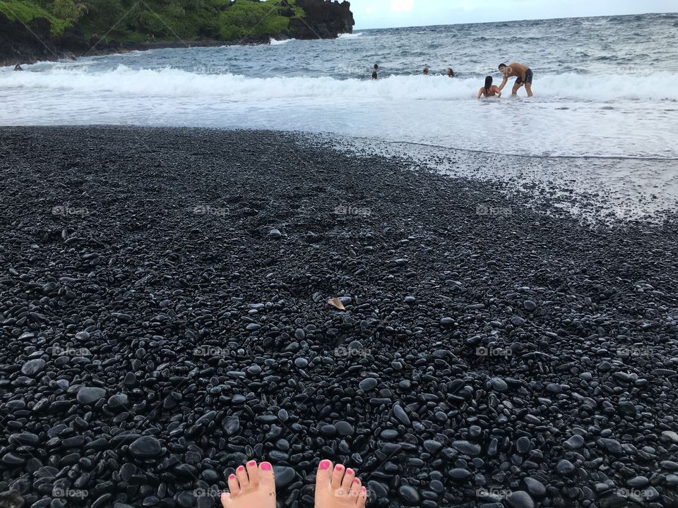 Many shades of grey on the beach