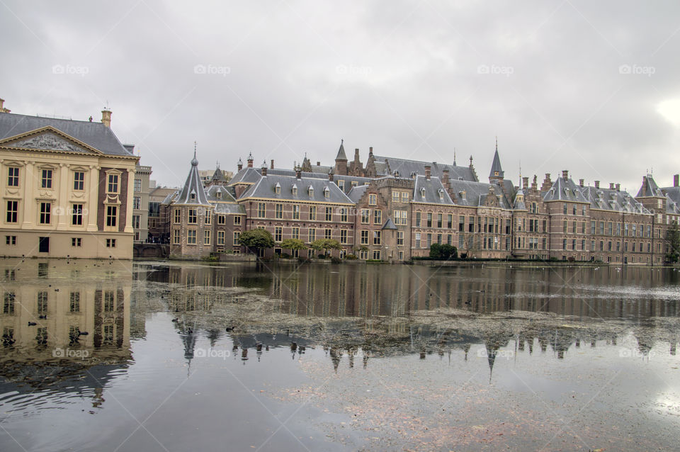 Binnenhof Building At Den Haag The Netherlands 2018