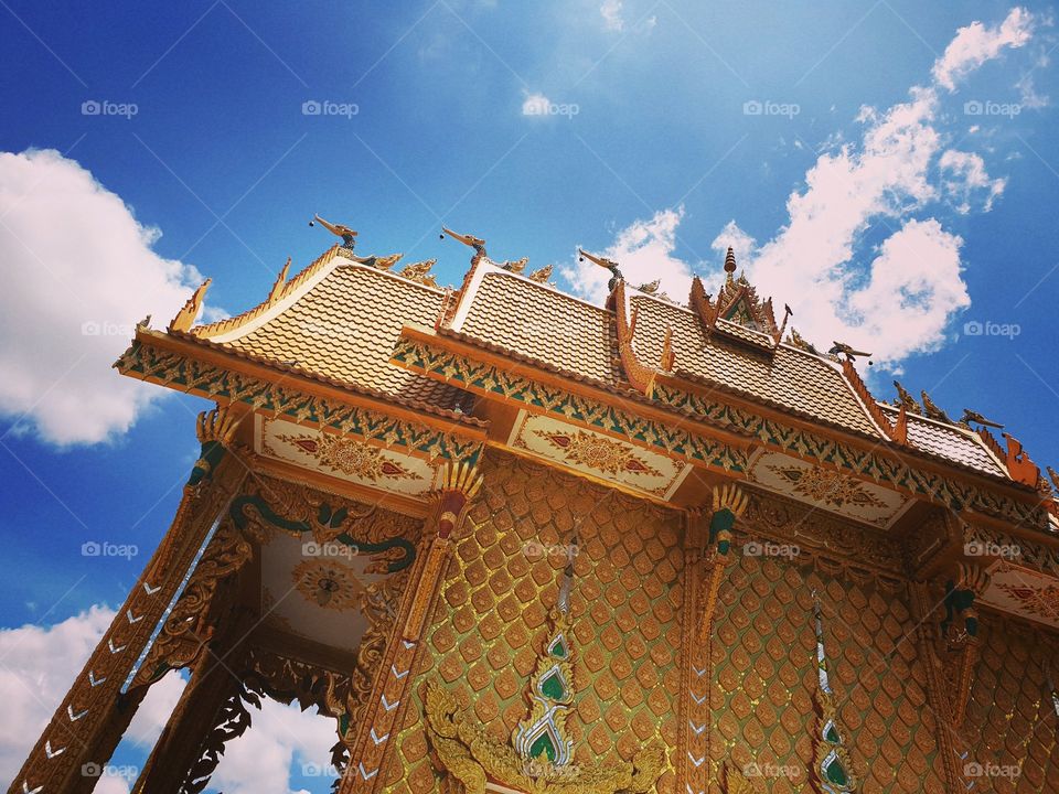 "Nong Hu Ling", a beautiful temple in Mahasarakham province, Thailand